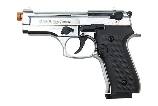EKOL Firat Compact 9mm Semi-Auto Blank Gun in Nickel - TCN VAULT