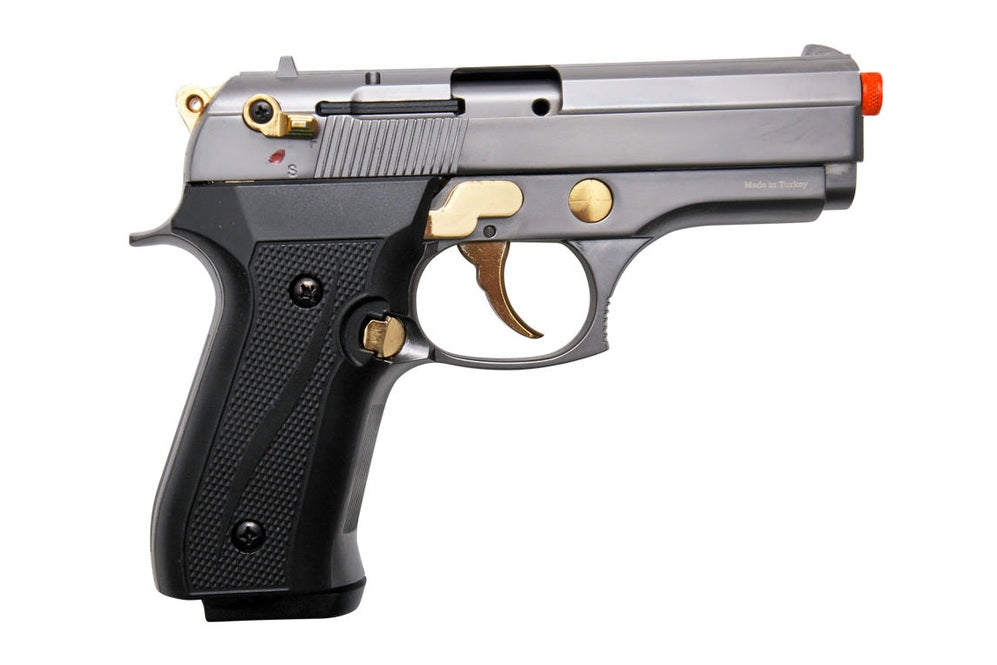 EKOL Dicle 9mm Semi-Auto Blank Gun in Fume and Gold Accents - TCN VAULT