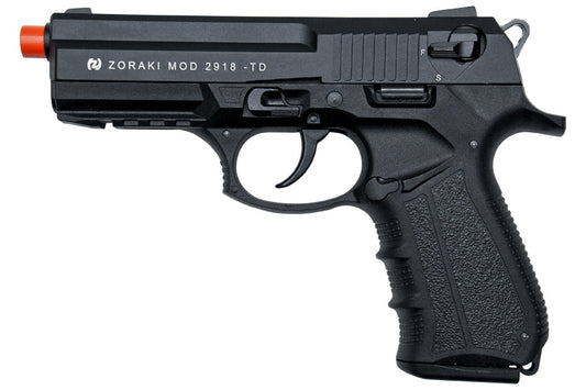ZORAKI M2918 Semi-Auto 9mm Front Firing Blank Gun in Black - TCN VAULT
