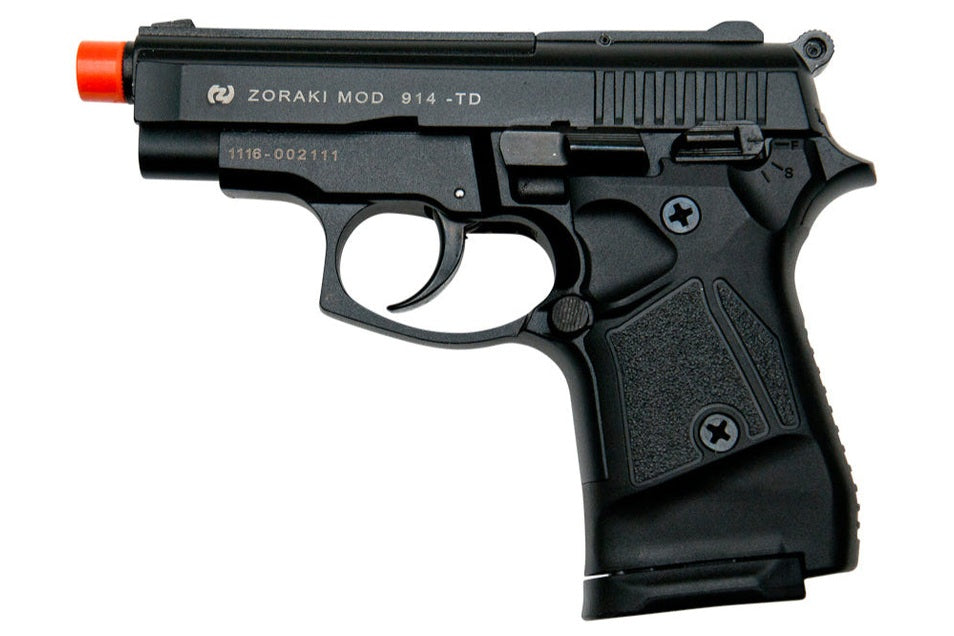 ZORAKI M914 Semi-Auto Front Firing Blank Gun in Black - TCN VAULT