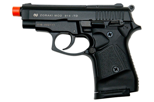 ZORAKI M914 Semi-Auto Front Firing Blank Gun in Black - TCN VAULT