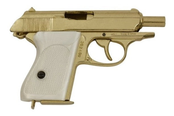 Denix 1931 Walther PPK Non-Firing Replica in Gold Finish - TCN VAULT