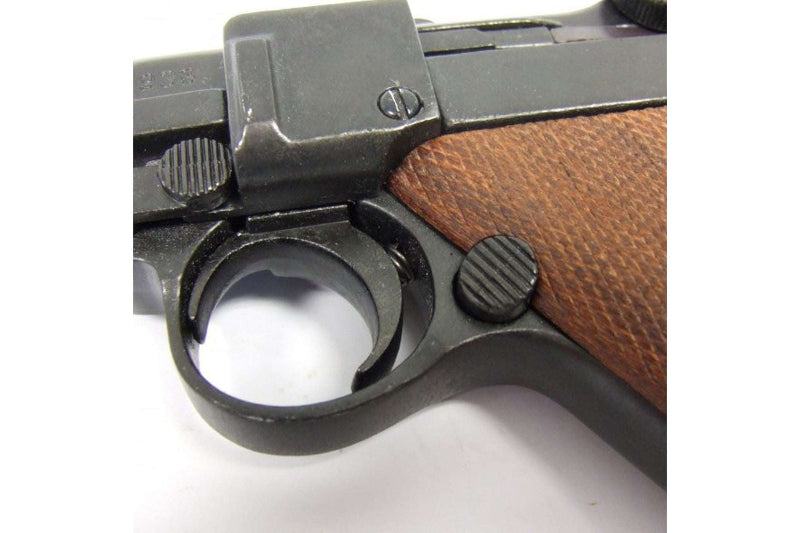 Denix WWII German Luger P-08 Non-Firing Prop Gun, Wood Grips - TCN VAULT