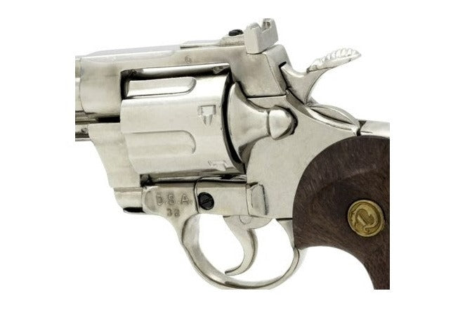 Denix Python 357 Magnum Non-Firing Prop Gun in Nickel - TCN VAULT