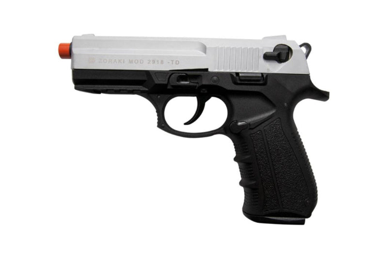ZORAKI M2918 Semi-Auto Blank Gun in Silver - TCN VAULT