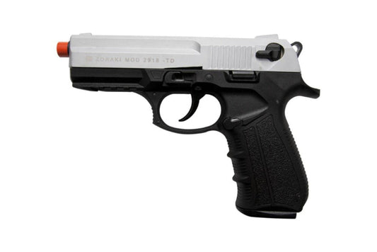 ZORAKI M2918 Semi-Auto Blank Gun in Silver - TCN VAULT