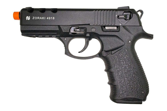 ZORAKI M4918 9mm Semi-Auto Front Firing Blank Gun in Black - TCN VAULT