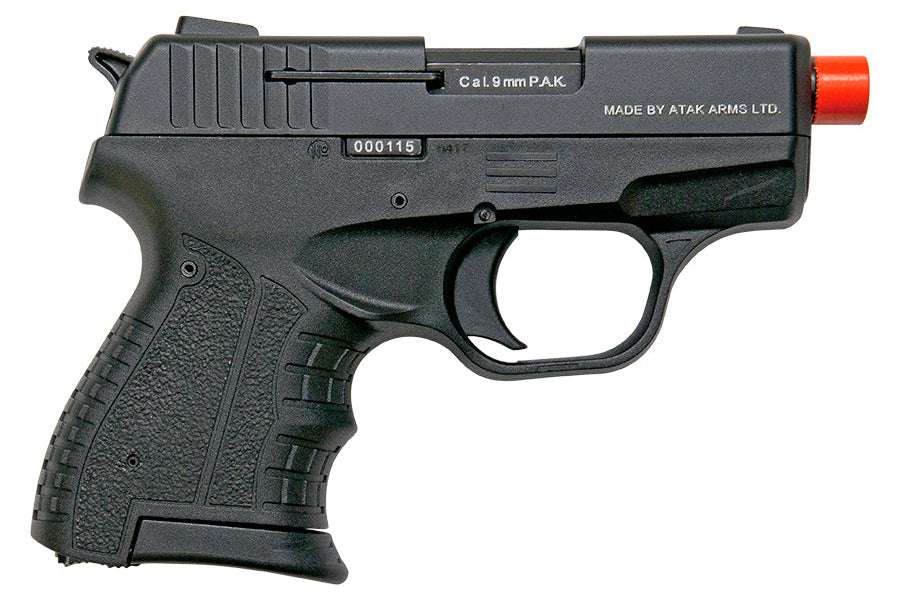 ZORAKI M2906 9mm Semi-Auto Front Firing Blank Gun in Black - TCN VAULT