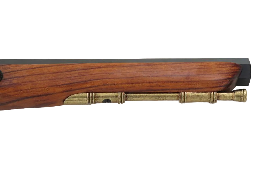 American Kentucky flintlock pistol brass replica based on traditional frontier firearms