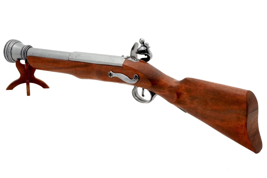 Angled display of pirate blunderbuss replica