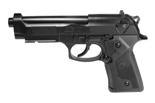 Beretta Elite II CO2 powered .177 caliber BB gun air pistol side profile
