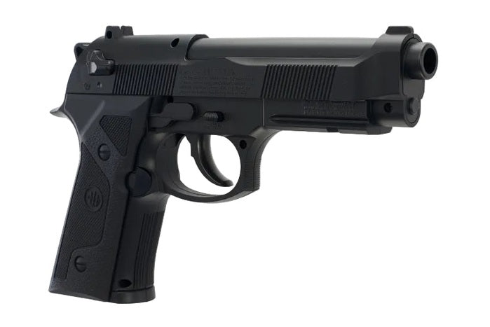 Beretta Elite II CO2 BB pistol top view highlighting slide and sight alignment
