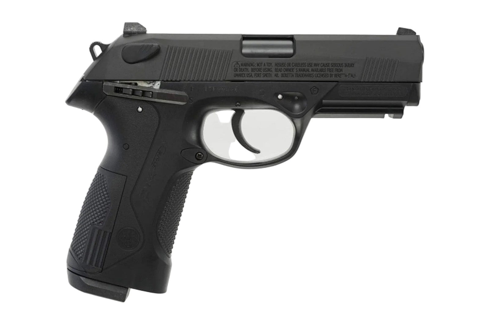 Beretta PX4 Storm airgun supporting both BBs and pellets with detailed replica construction