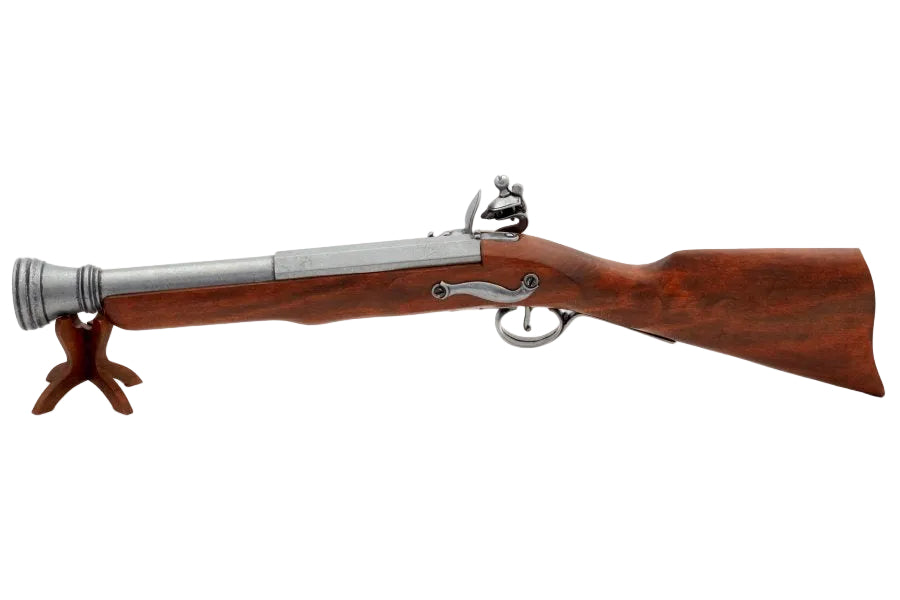 Wide muzzle barrel on blunderbuss replica