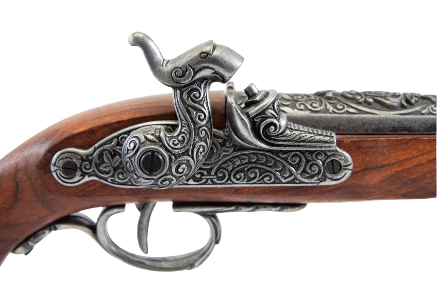 Cap firing Italian percussion pistol replica for collectors and reenactors