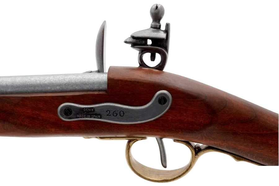 Charleville carbine flintlock mechanism detail non firing historical replica rifle