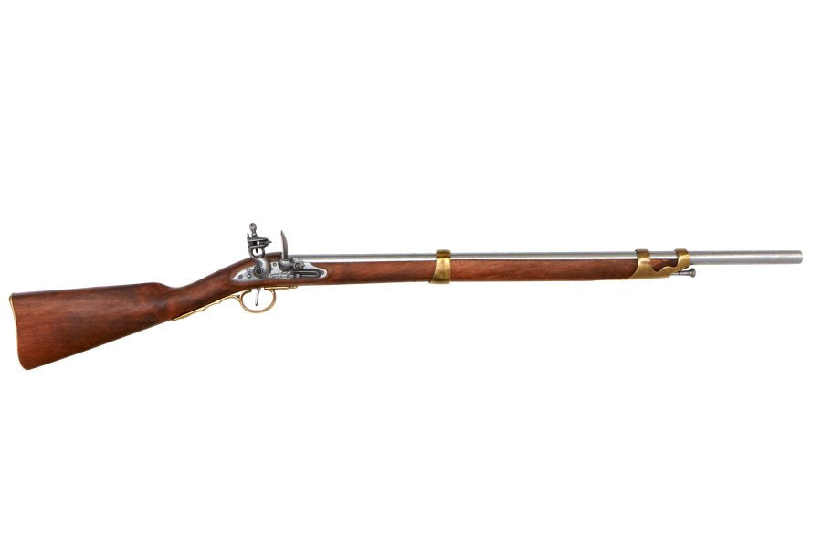 Charleville carbine rifle replica full side view non firing colonial flintlock musket