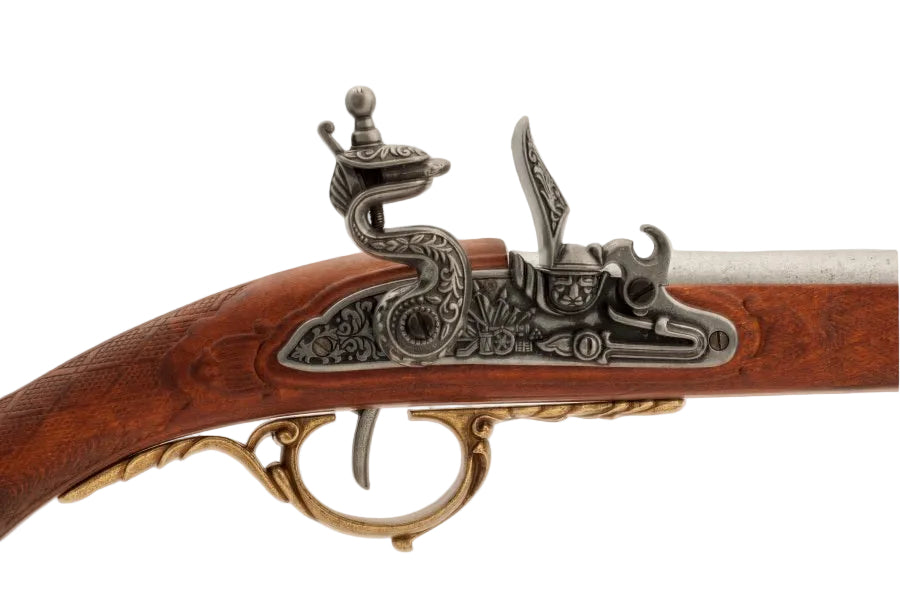 Colonial French flintlock rifle 1807 replica inspired by early 19th century Europe