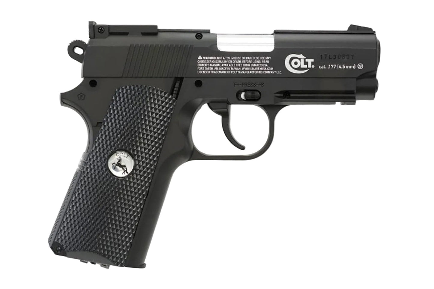 Colt Defender CO2 BB pistol right side realistic view