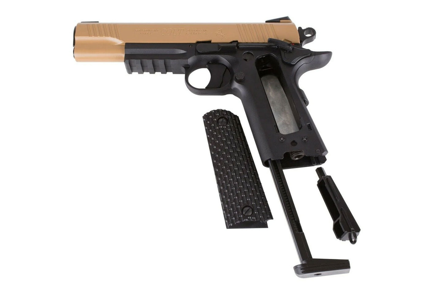 Colt M45 CQBP .177 BB air pistol realistic replica with ergonomic grip and metal slide