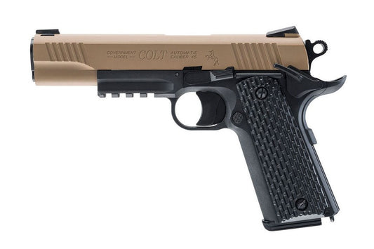 Colt M45 CQBP CO2 blowback .177 BB gun replica with metal slide and realistic action