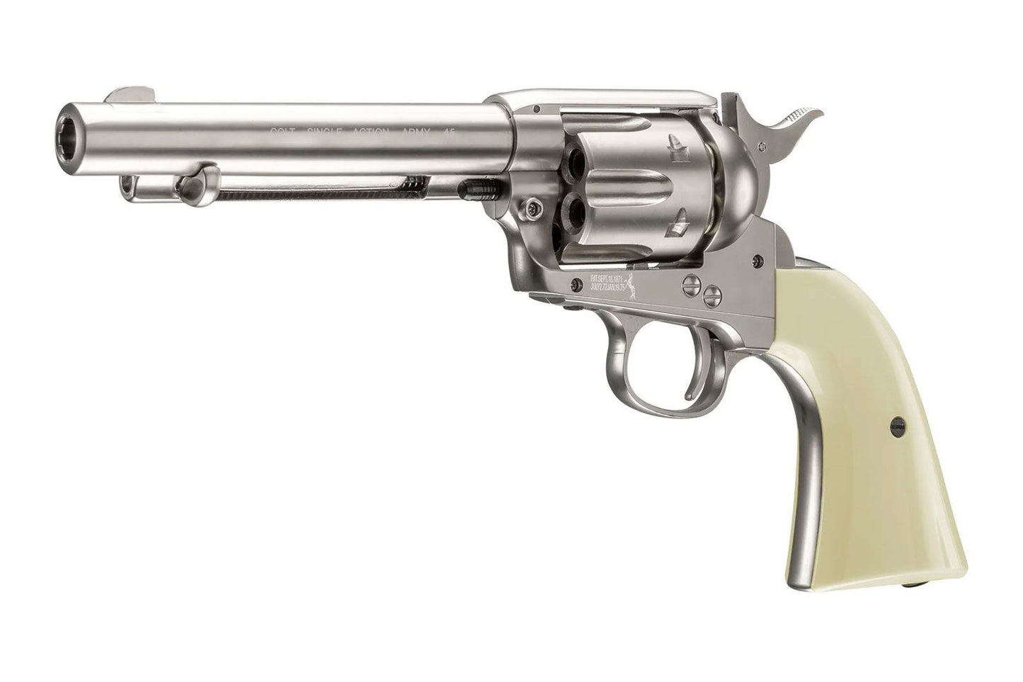 Colt SAA BB revolver left side showing cylinder and grip detail
