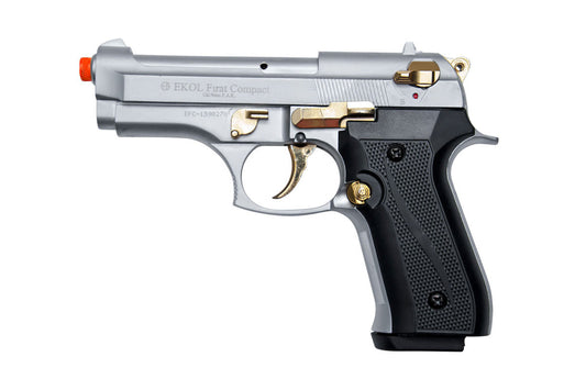 EKOL Firat Compact 9mm Semi-Auto Blank Gun with Gold Accent - TCN VAULT