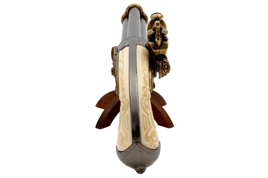 Denix 1016-L antique style flintlock pistol replica inspired by 18th century pistols