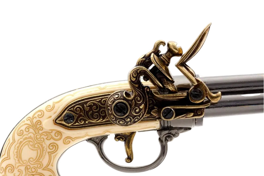 Denix 1016-L classic flintlock pistol replica based on historic European pistols