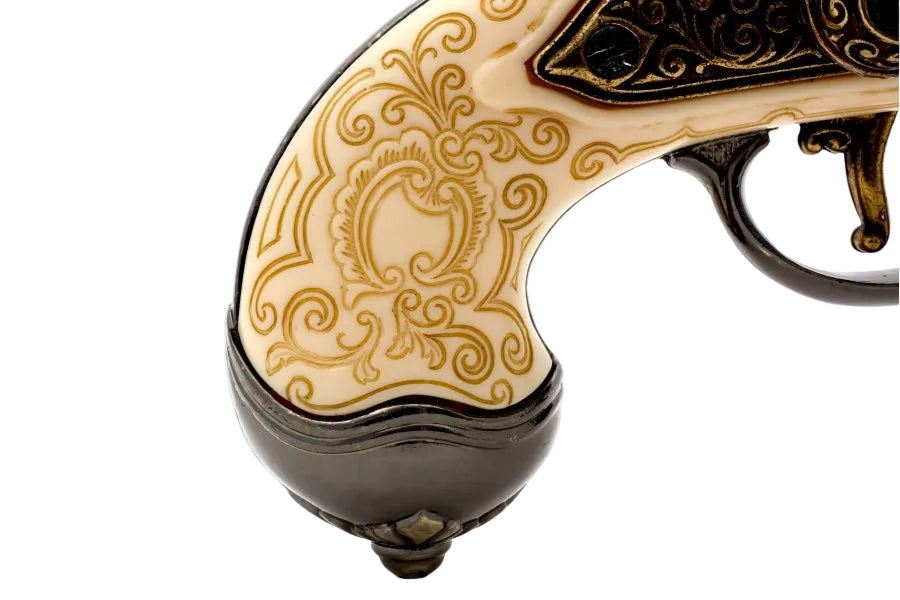 Denix 1016-L decorative 18th century flintlock pistol replica for historical display