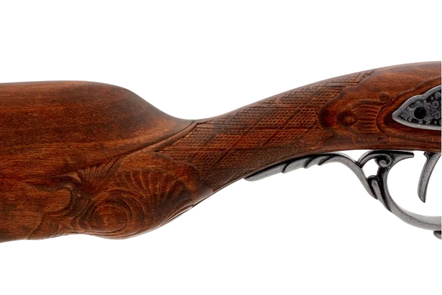Side view of Denix 1080-G flintlock rifle France 1807 replica