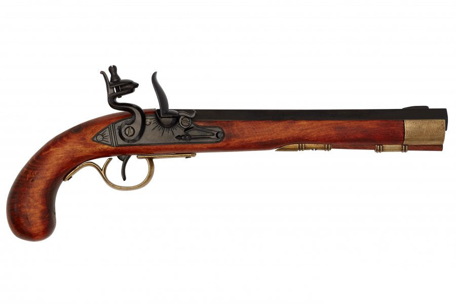 1136-L Kentucky pistol replica inspired by a 19th century American flintlock pistol