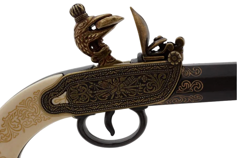 Denix 1238 historical Russian flintlock pistol replica inspired by Tula designs