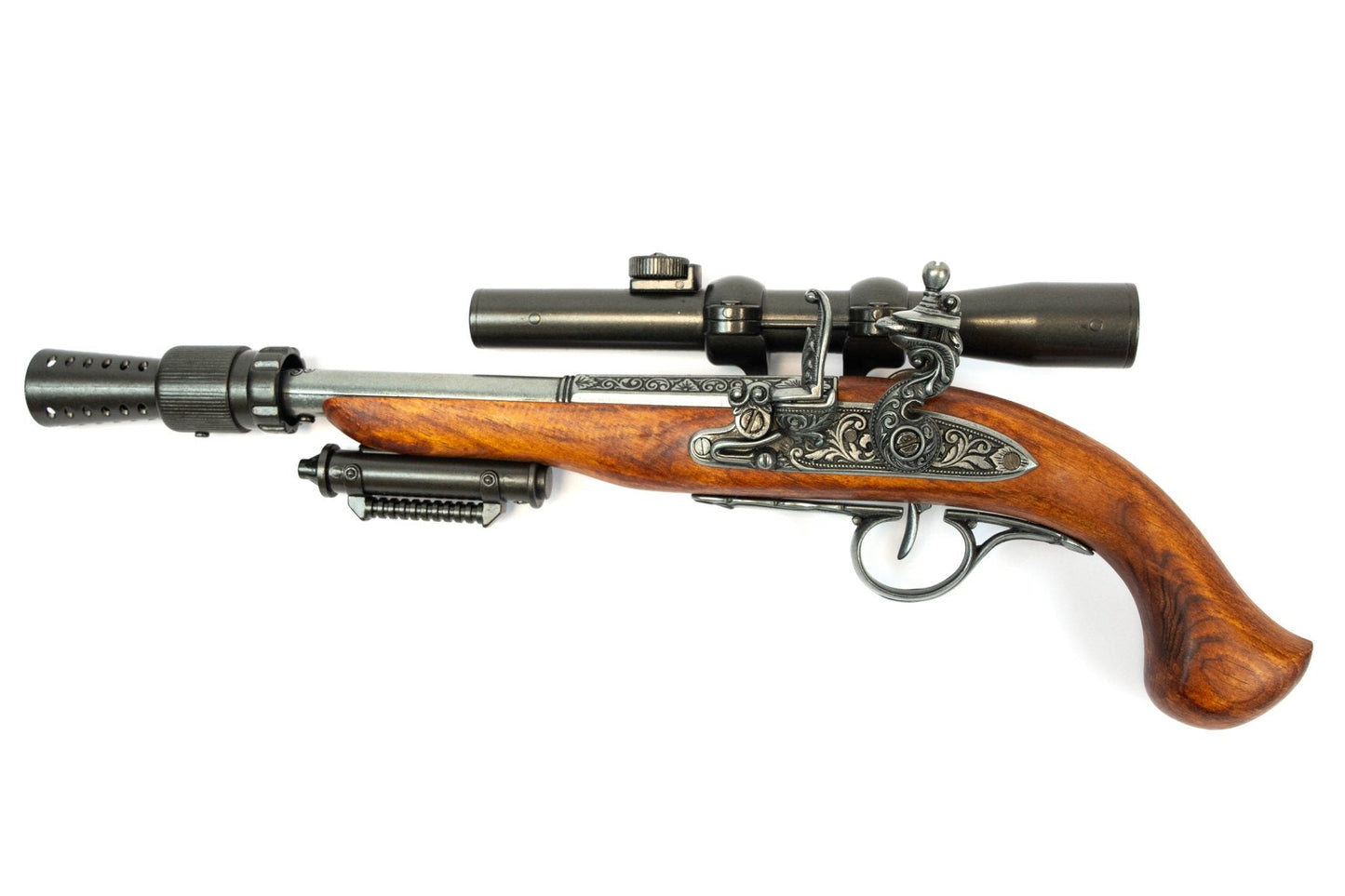 Denix 1322 steampunk flintlock pistol replica side profile