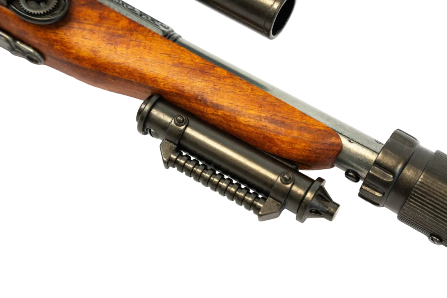 Steampunk replica pistol gear and mechanical accent detail
