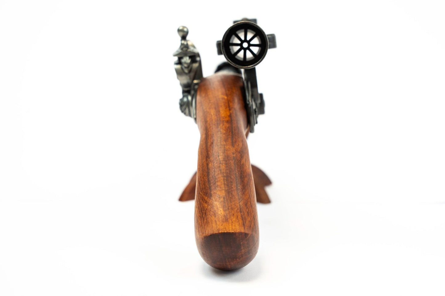 Denix steampunk flintlock pistol muzzle and barrel detail