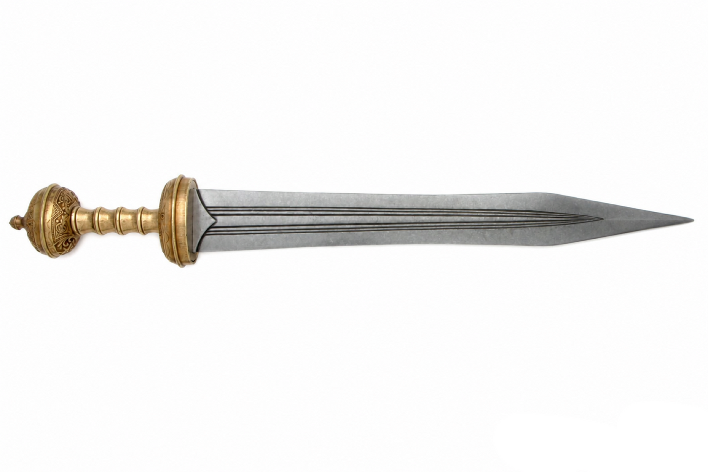 Denix 4116/L Roman gladiator sword replica with false-edged blade, unsheathed
