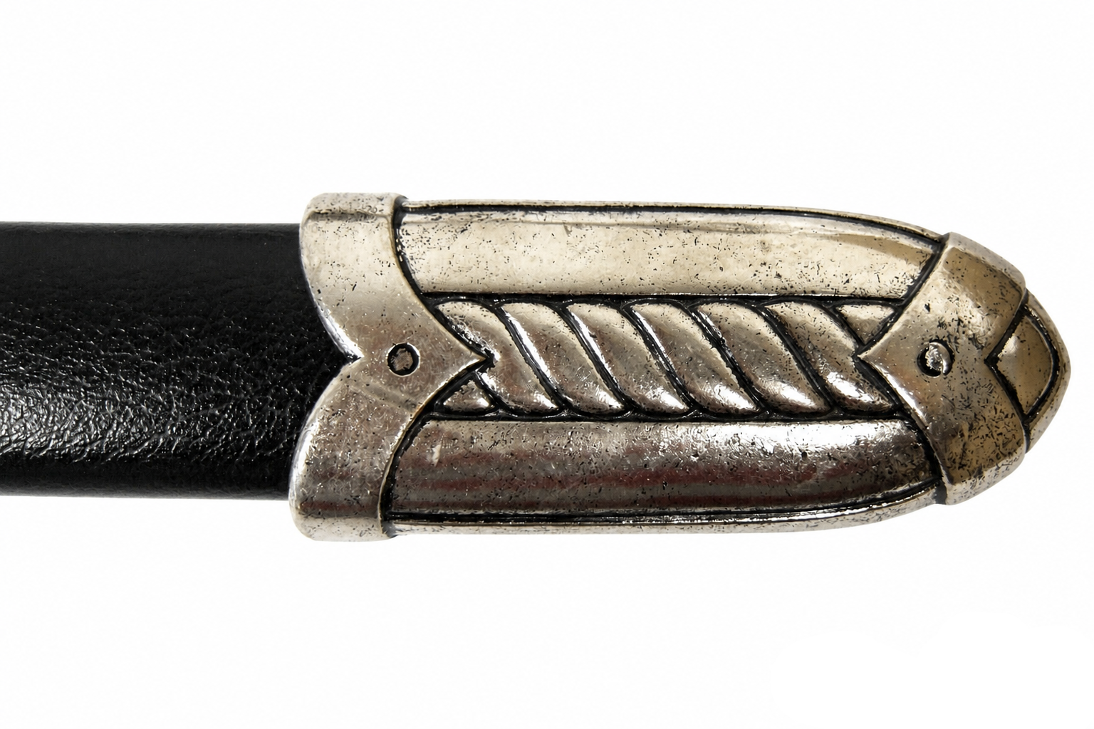 Denix 4183NQ black scabbard decorative metal tip detail