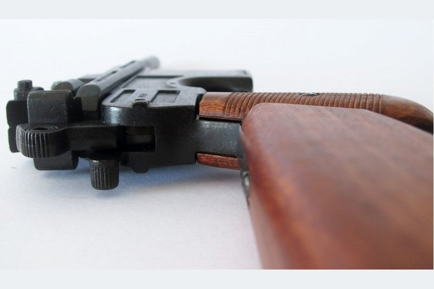 Mauser 1896 C96 With Extended Wood Stock Non-Firing Prop Gun - TCN VAULT