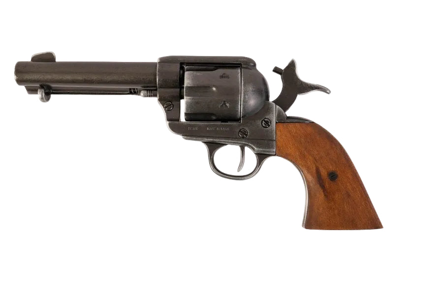 Denix Cal 45 Peacemaker Western revolver replica ideal for historical display film production and reenactment use