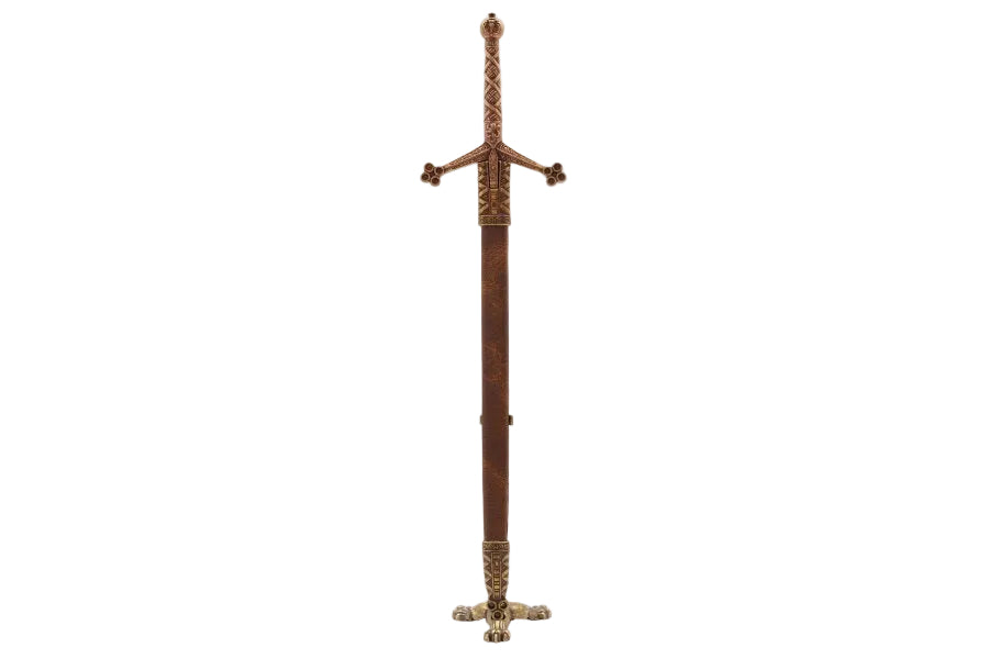 Denix Claymore sword letter opener blade and guard detail