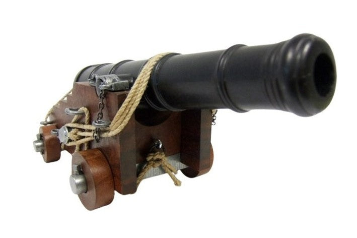 Model cannon on a white background