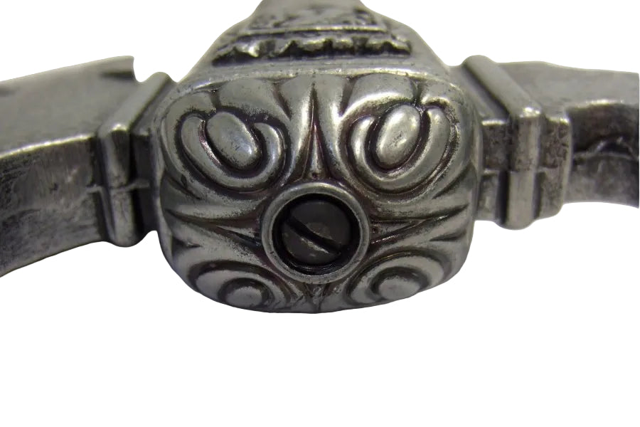 Denix German battle axe blade and metal head detail