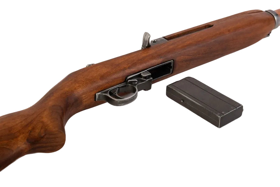 Denix M1 Carbine .30 Cal Replica - Wood Stock and Metal Construction