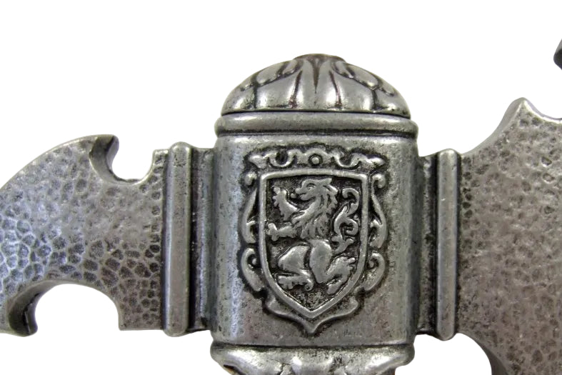 Denix medieval battle axe wooden handle detail model 636