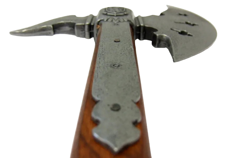 Denix medieval battle axe head closeup model 636