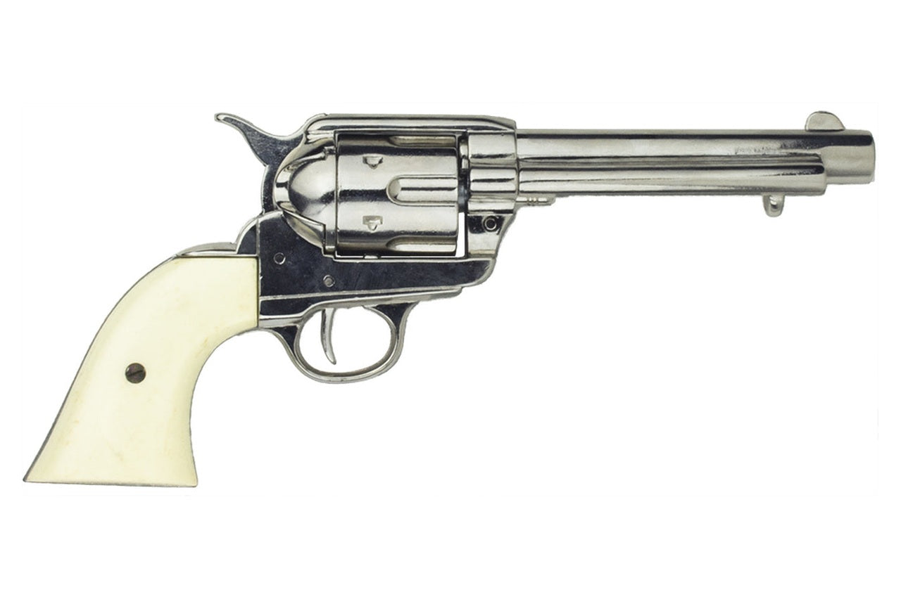Side view of Denix Old West Frontier replica revolver showing classic Western single action design
