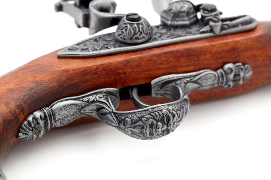 Denix pirate flintlock pistol non-firing replica featuring realistic grip design and authentic pirate inspired appearance