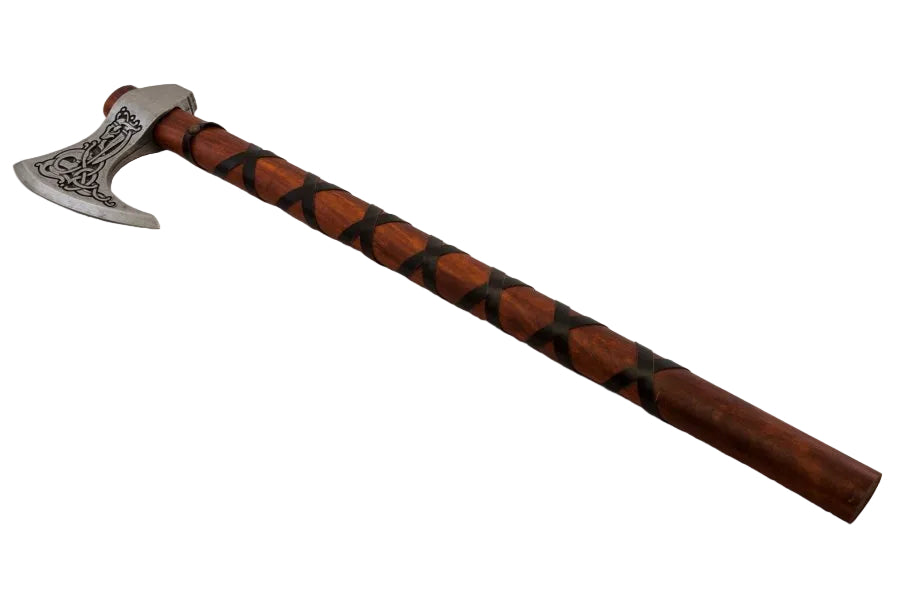 Denix Ragnar Viking battle axe false edged blade detail