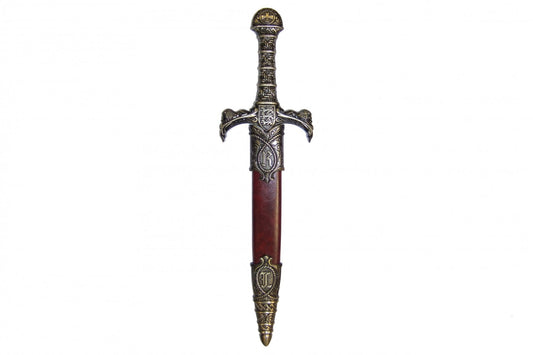 Denix Richard the Lionheart dagger replica fully sheathed, front view